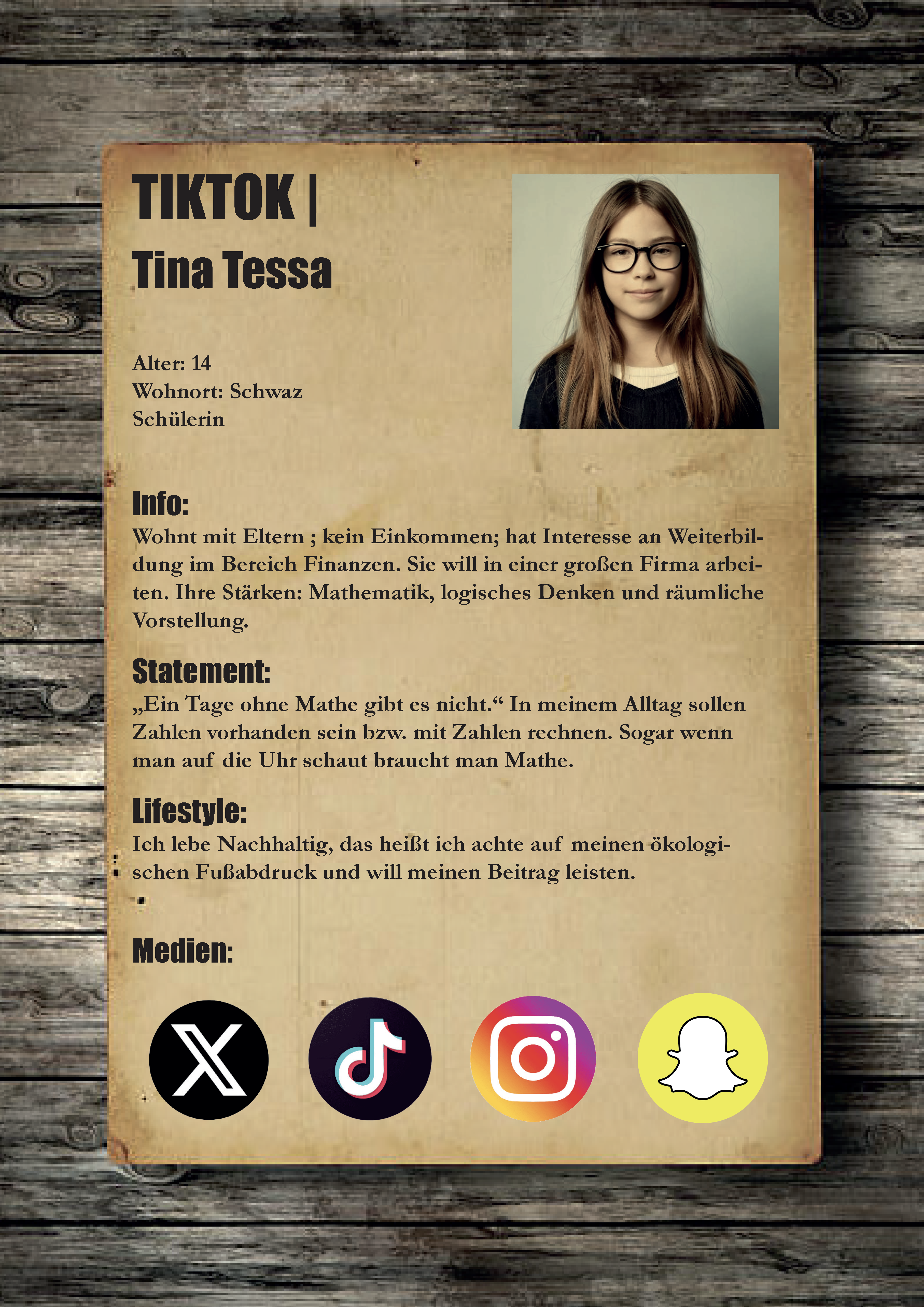 Steckbrief Tina Tessa